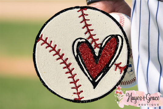 Baseball w/heart